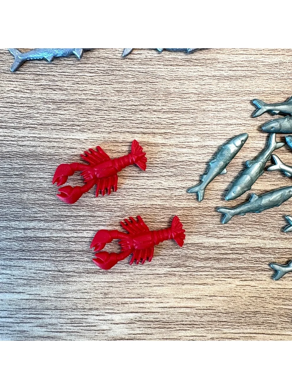 Playmobil Vintage Ocean Sea Life Fish Lot 34 Pc Sharks Lobsters Crabs Fishing
